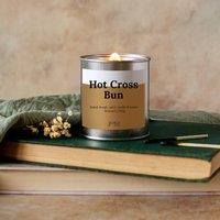 JAAM Hot Cross Bun Wood Wick Candle in Silver