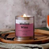 JAAM Mulled Wine Crackle Wick Candle in Silver