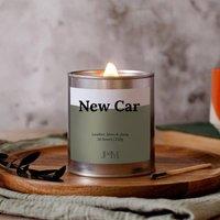 JAAM New Car Smell Wood Wick Candle in Silver