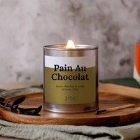 JAAM Pain Au Chocolat Crackle Wick Candle in Silver