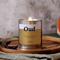 JAAM Oud Crackle Wick Candle in Silver