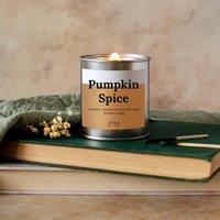 JAAM Pumpkin Spice Crackle Wick Candle in Silver