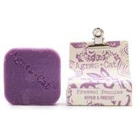 KDMD Agnes + Cat Pressed Peonies Solid Shampoo Bar Travel Friendly in Purple