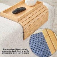 SPETLEK Bamboo Sofa Armrest Tray in Natural | Size: 0.6m2