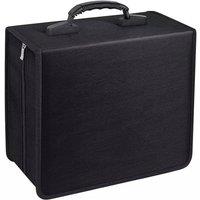 SPETLEK 400 Discs CD DVD Case Carry Wallet Holder Sleeve Storage in Black | Size: Large