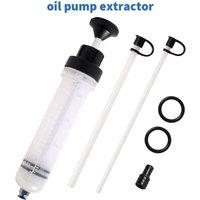 NESTLUNE Manual Suction Pump for Car Oil Fluid Syringe Extractor in White | Size: 10000mm x 520mm