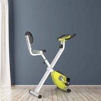 EONLION Magnetic Resistance Exercise Bike Foldable in White | Size: 0-12 m