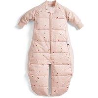 ergoPouch 100% GOTS Winter Long Sleeved 2 in 1 Sleeping Suit Bag - 3.5 TOG Daisy in Light Pink | Size: 8-24 m