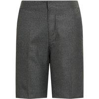 David Luke Men's Bermuda Length School Shorts in Grey | Size: 14-15 Years