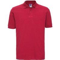 Russell Men's 100% Cotton Short Sleeve Polo Shirt in Red | Size: 2XL
