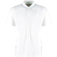 Kustom Kit Men's Micro Mesh Short-Sleeved Polo Shirt in White | Size: 3XL