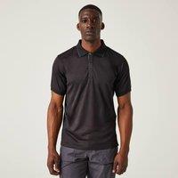 Regatta Men's Navigate Polo Shirt in Jet Black | Size: Medium
