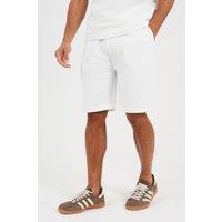 Brave Soul Men's Elasticated Waist Shorts in Cream | Size: XL