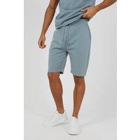 Brave Soul Men's Elasticated Waist Shorts in Light Blue | Size: XL