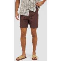 Brave Soul Men's Cotton Twill Chino Shorts in Chocolate | Size: Medium