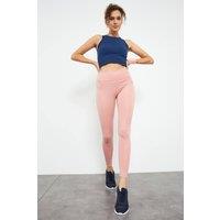 Tommy Life Women's High-waist Slim-fit Leggings in Pink | Size: Medium