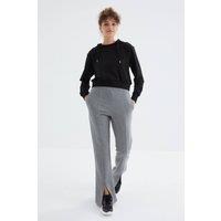 Tommy Life Women's Relaxed Straight-leg Sweatpants in Grey | Size: XL