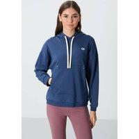 Tommy Life Women's Oversized Hooded Sweatshirt With Pocket in Navy | Size: XL