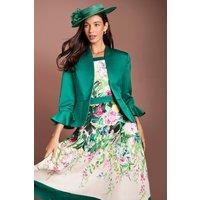 Coast Women's Lisa Tan Flared Cuff Layering Jacket in Green | Size: 12