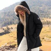 Lands' End Women's Expedition Down Parka in Black | Size: 16-18