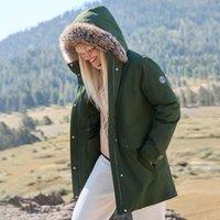 Lands' End Women's Expedition Down Parka in Green | Size: 14-16