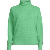 Lands' End Women's Soft Touch Button Cuff Jumper in Green | Size: 14-16