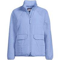 Lands' End Women's Sherpa & Quilt Jacket in Baby Blue | Size: 16-18