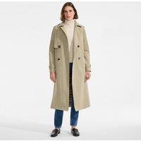 Lands' End Women's Petite Long Trench Coat in Khaki | Size: 10-12