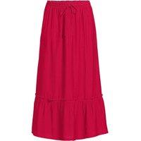 Lands' End Women's Ready To Go Tiered Skirt in Dark Pink | Size: 10