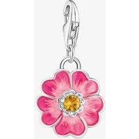 THOMAS SABO Women's Silver Pink Enamel Flower Charm 2208-496-7