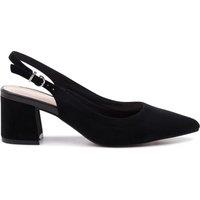 Paradox London Women's 'Isadora' Block Heel Slingback Court Shoes in Black | Size: 8