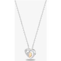 Rosa Lea Women's Floating Heart Pendant BJ-P3247CRG0.5 in Silver | Size: 18 inches