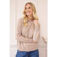 Cove Women's Cashmere Hoodie in Fawn | Size: Small