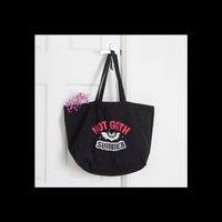 KDMD Women's Hot Goth Summer Bat Beach Tote Bag For Sunny Days in Black