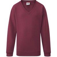 David Luke Unisex V-Neck School Jumper in Maroon | Size: 4-5 Years