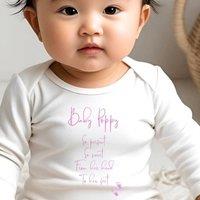Aye Do Gifts Personalised So Perfect So Sweet Baby Outfit - Baby Grow in White | Size: Newborn