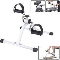 EONLION Portable Mini Pedal Exercise Bike in White | Size: 0-12 m