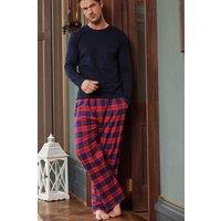British Boxers Men's 'Dumbarton' Tartan Brushed Cotton Pyjama Trousers | Size: Small