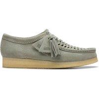 Clarks Men's Wallabee Weave Sage Suede Wallabee, Lace Up in Green | Size: 8-Standard Fit