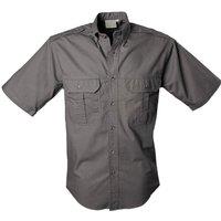 TAG Safari Men's Trail Shirt for Men - S/Sleeve in Grey | Size: Small
