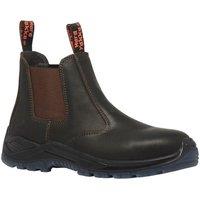 Hard Yakka Men's 'Banjo' Safety Boots in Brown | Size: 10.5