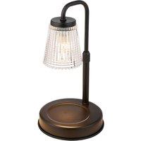 H&O Direct Height Adjustable Dimming Candle Warmer Lamp in Black