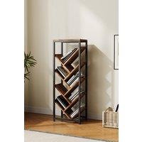 Freestanding TreeShaped Bookshelf Storage Unit in Walnut