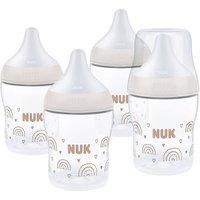 NUK Perfect Match Feeding Bottle 150ml Set 4 Pack 150ml 0m+ in Clear