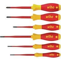 Wiha SoftFinish electric SL/PH/PZS Screwdriver Set, 6 Piece in Red
