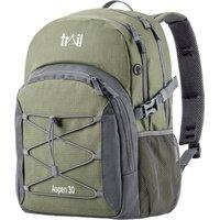 Trail Outdoor Leisure Trail 30L Backpack Multi Pocket Daypack School Work Hiking Bag in Green