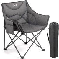 Trail Outdoor Leisure Padded Folding Camping Chair Lightweight Heavy Duty Outdoor Wraparound