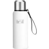 Trail Outdoor Leisure Trail Vacuum Flask with Strap Stainless Steel 600-1000ml Hot Cold in White | Size: Medium