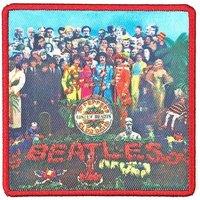 Beatles Patch Sgt Peppers Album Cover new Official embroidered Iron on in Black