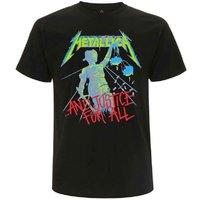 Metallica And Justice For All Original T-Shirt in Black | Size: 2XL